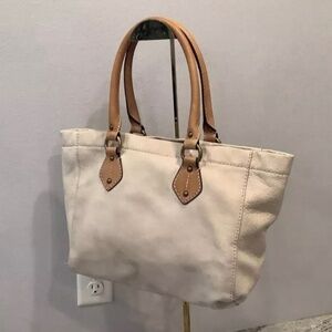 J Crew Ivory Butter Soft Leather Purse Shoulder Bag